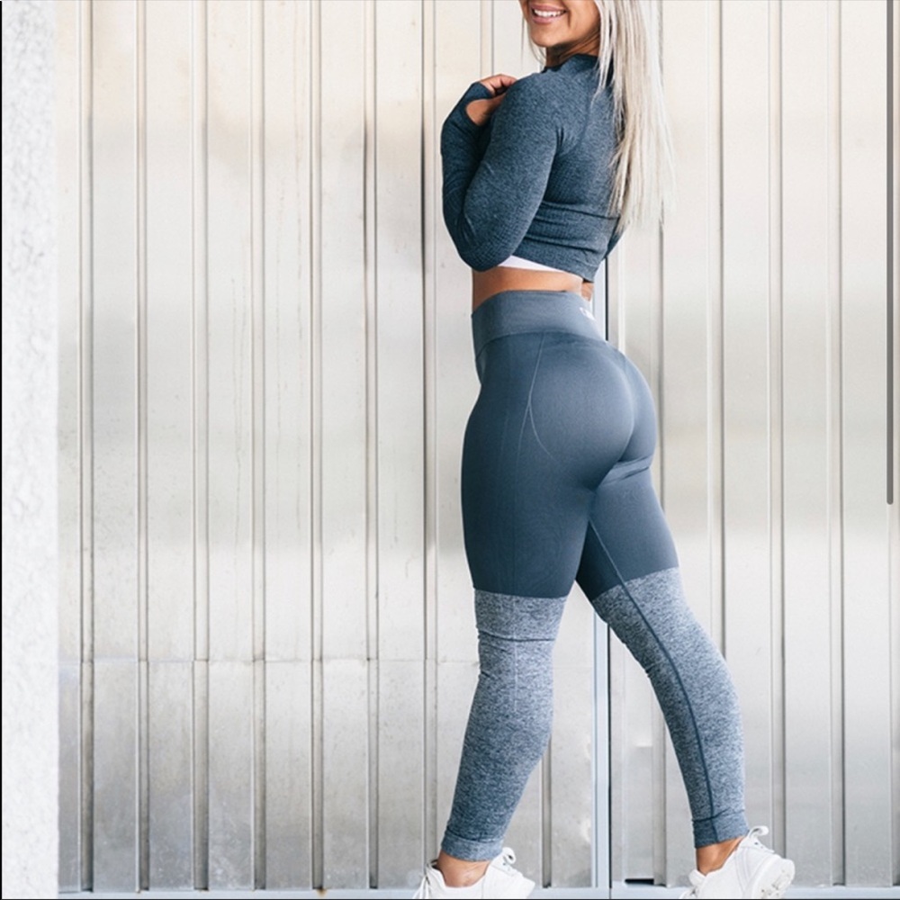 Gray Gymshark Two Tone Leggings. Mint condition